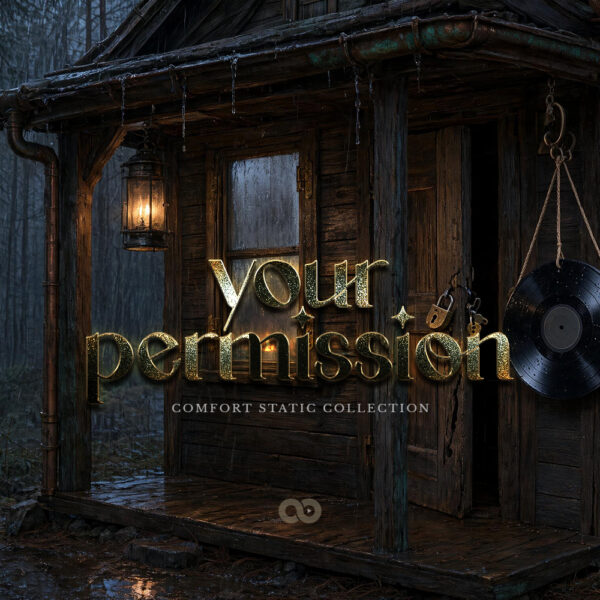 Your Permission — Contemporary R&B / TrapSoul Vinyl+ cover art, Comfort Static Collection, .verxe Steampunk aesthetic