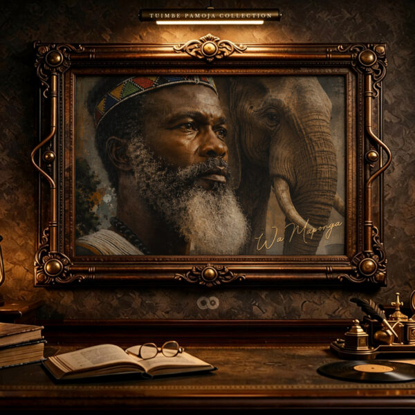 AUG26-TPCWMA-ART Wa Maponga — Afro Pop / Soul Vinyl+ cover art, Tuimbe Pamoja Collection, .verxe Steampunk aesthetic